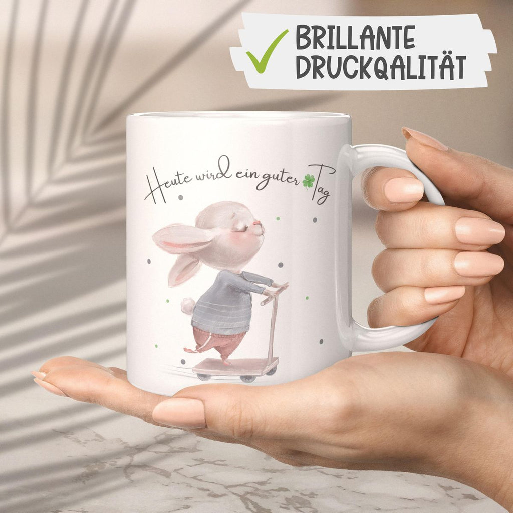 Keramik Tasse Heute wird ein guter Tag - von Mikalino