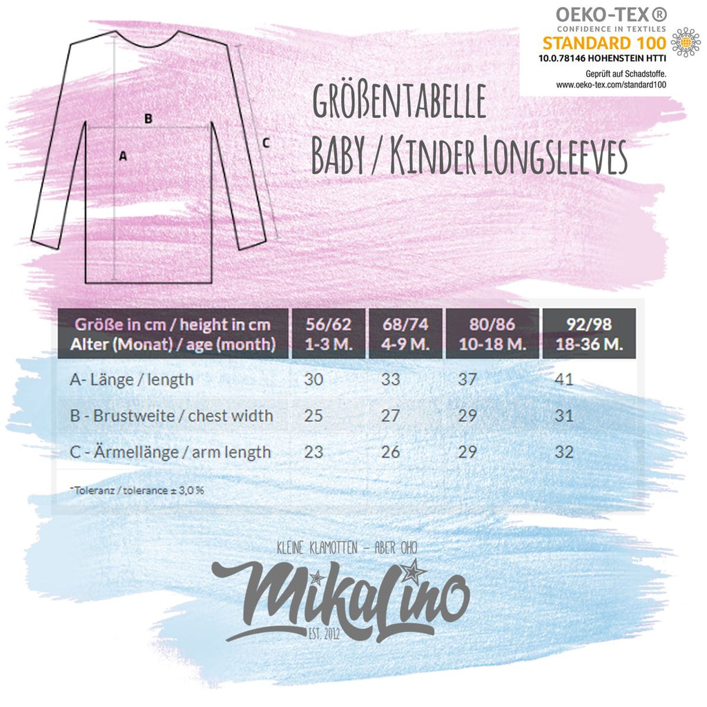 Baby Longsleeve Alles Liebe zu deinem ersten Vatertag - von Mikalino